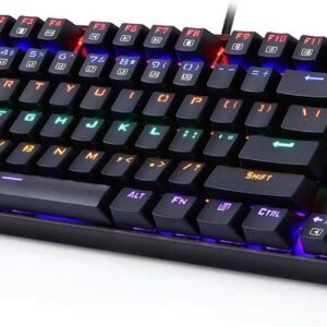 Teclados Redragon Kumara Black red switch spanish rainbow