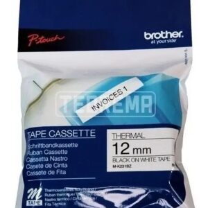 Cinta Brother Para Rotuladoras Mk-231 Negro/Blanco